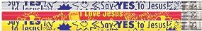 Say Yes to Jesus Inspirational Designer Pencils