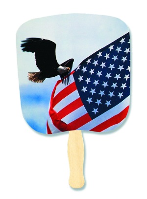 Eagle & Flag Patriotic Hand Fan