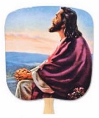 Christ at Dawn Religious Fan