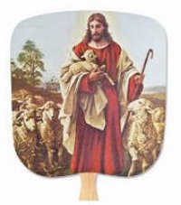The Good Shepherd Religious Fan