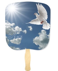 Peace Inspirational Handheld Fan