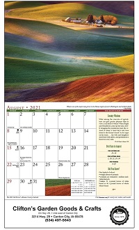 Old Farmers Almanac Country 2021 Calendar