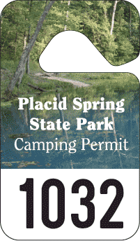Full Color Hang Tag Parking Permit