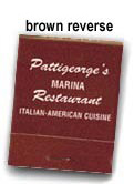 Customized Reverse Brown on Beige Match Books