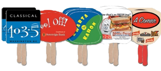 Sample Handfans with Customized Message