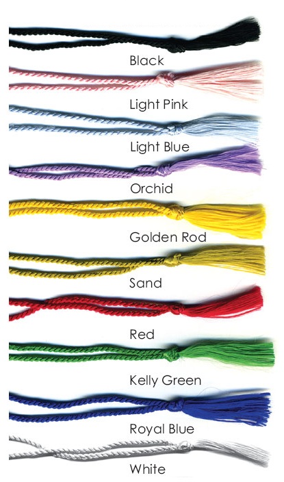 Colors of Tassels Available for Fans with No Handles