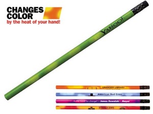 Mood Pencils with Black Erasers and Personalized Message