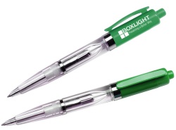 Customized Green Flash Light-Up Pen