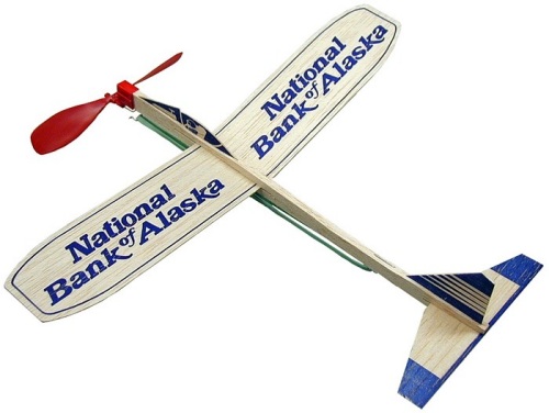 Personalized 12-inch Wood Motor Airplane