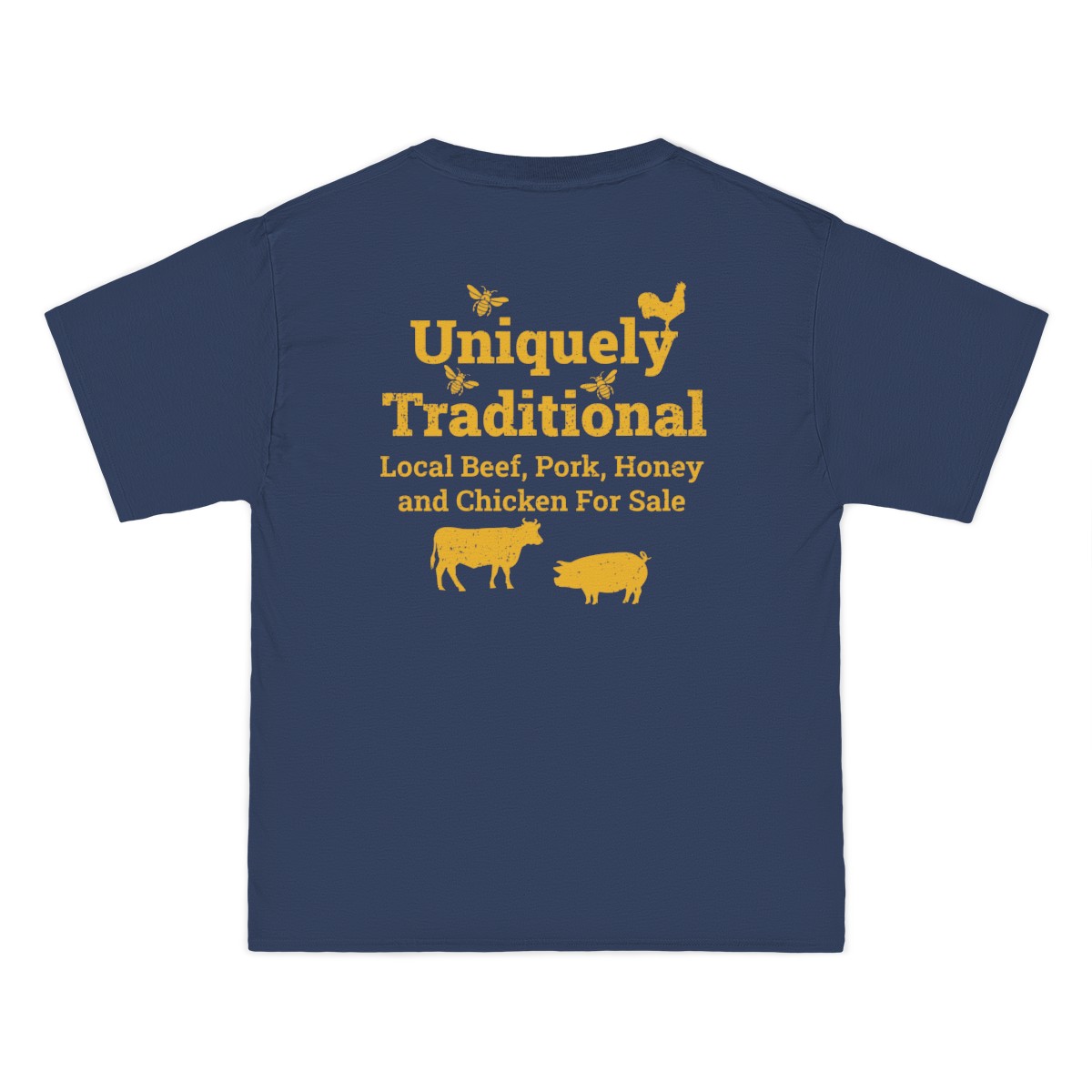 Bradshaw family farms logo on t-shirt