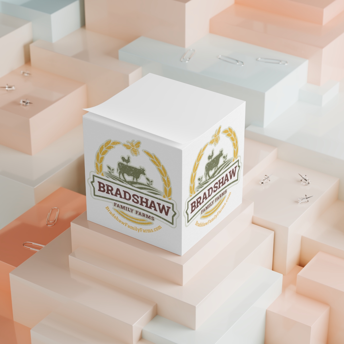 Promotional sticky notes for Farm in Asheville